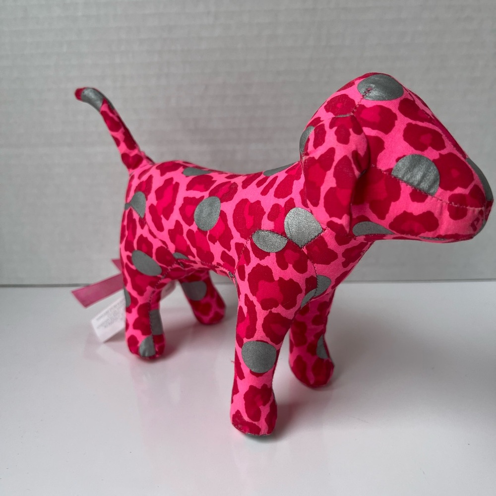 Pink and Gray cheetah Victoria Secret Dog Plush